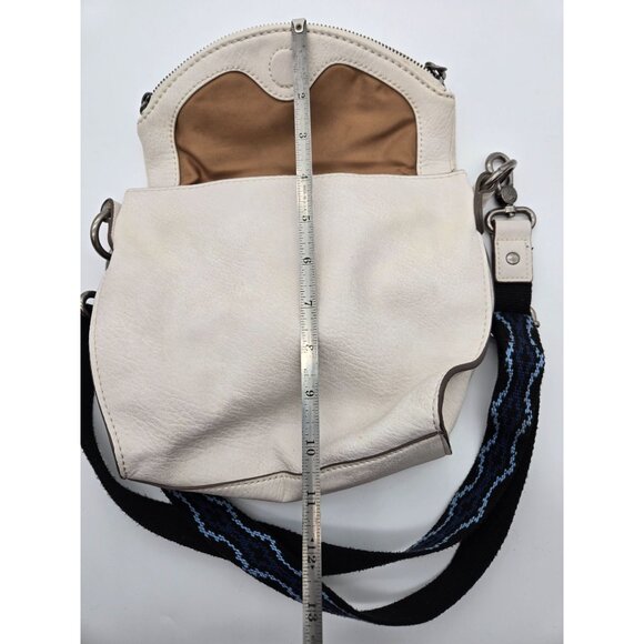 the sak Deena Leather Cream Zip Flap Crossbody w/Camera Strap - Picture 8 of 9